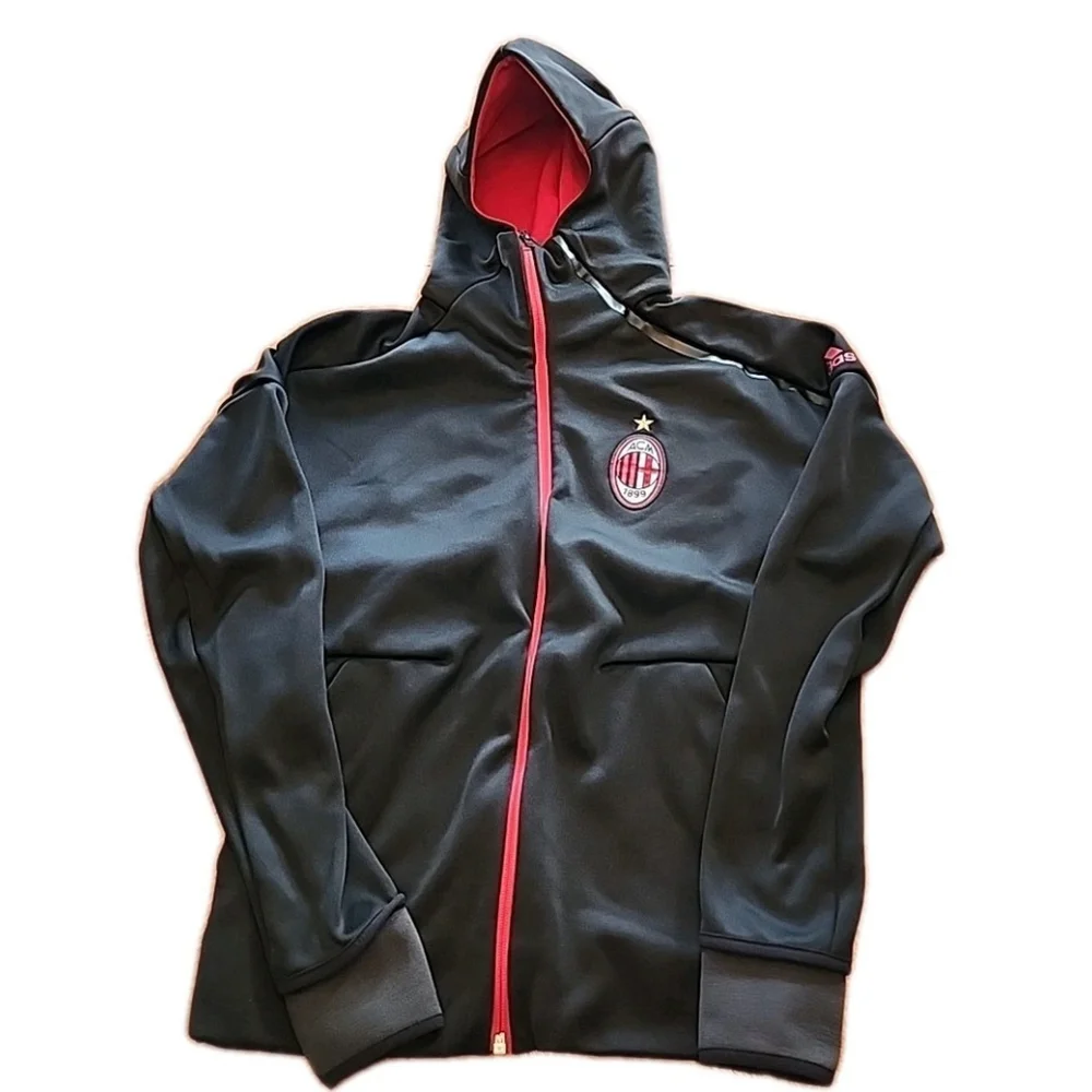 adidas AC Milan Training Winter Jacket Men's Red/Black, Size S